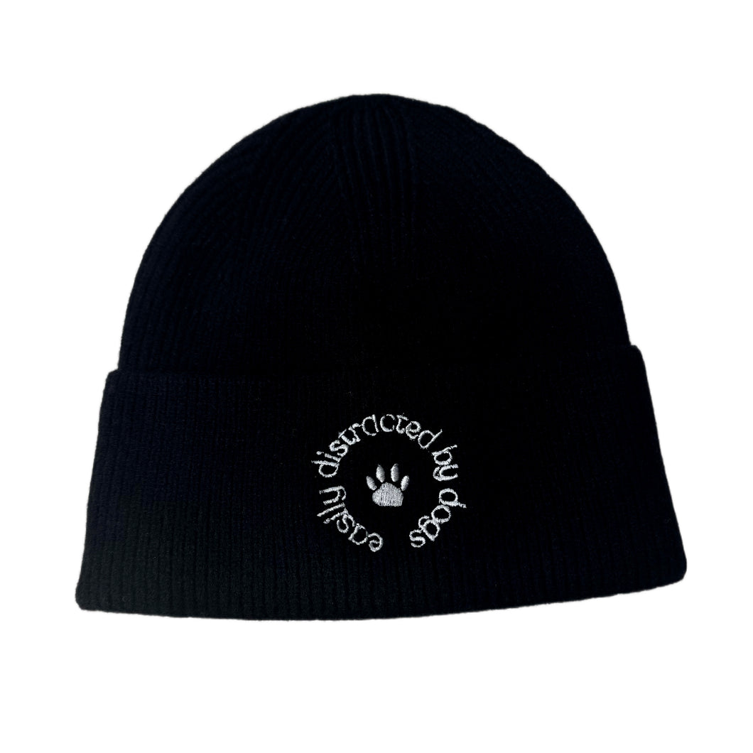 EASILY DISTRACTED BY DOGS - Mütze schwarz