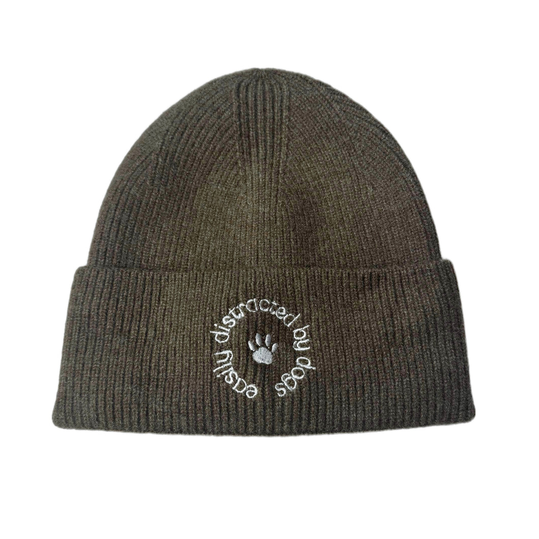 EASILY DISTRACTED BY DOGS - Mütze braun